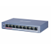 Комутатор 8 портів некерований Hikvision DS-3E0109P-E/M(B) POE