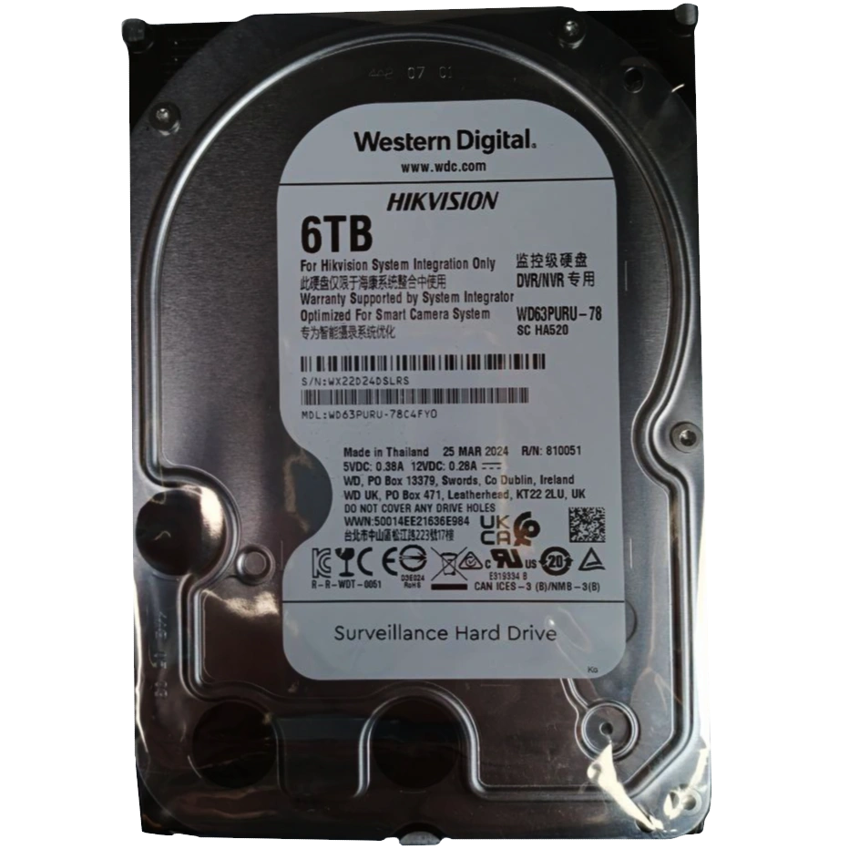 Жорсткий диск внутрішній Western Digital WD63PURU-78 6Тб
