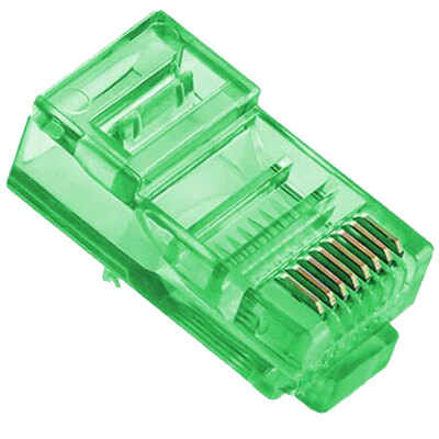 Конектор (100 шт/уп.) Merlion RJ-45 8P8C UTP Cat-5 Q100 Green