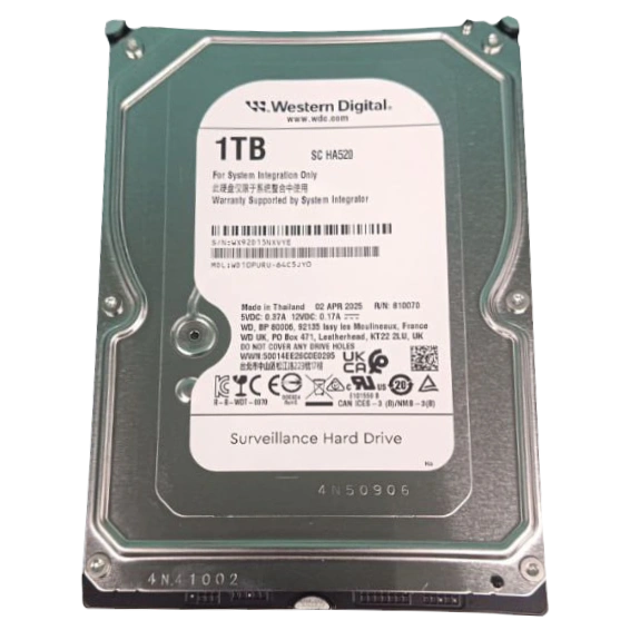 Жорсткий диск внутрішній Western Digital WD10PURU-64