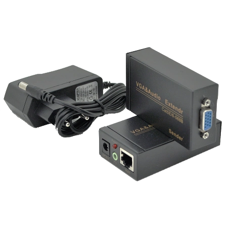 Активний подовжувач VGA сигналу Cat5e / 6e 100м 1080P