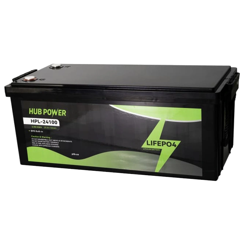 Акумуляторна батарея Hub Power HPL-24100 LiFePO4 24В/100А•г