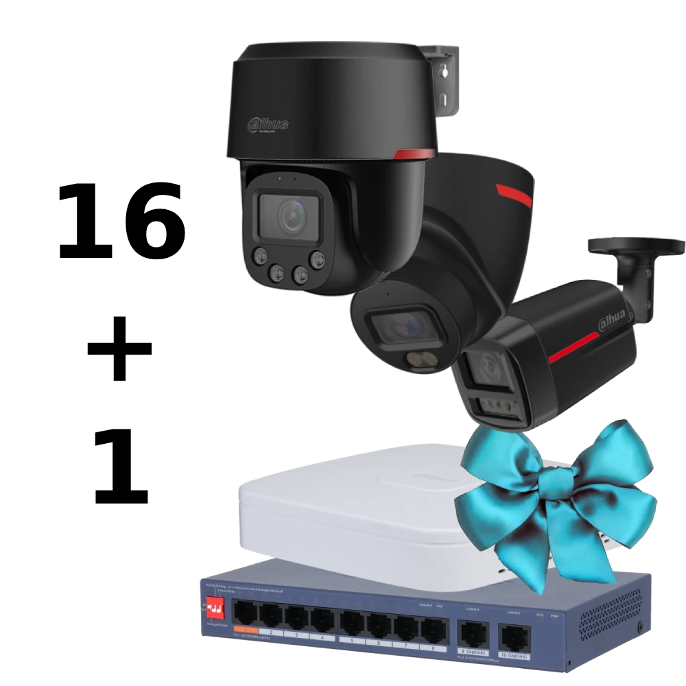 Комплект Dahua WIZCOLOR KIT 16+1（robot black+fix black）