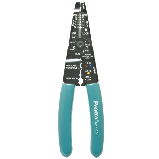 Кліщі для обжиму і зачистки Pro'sKit CP-412G