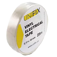 Iзоляцiйна стрiчка бiла 0.17х18 мм 25 м UNIFIX ETU-25W