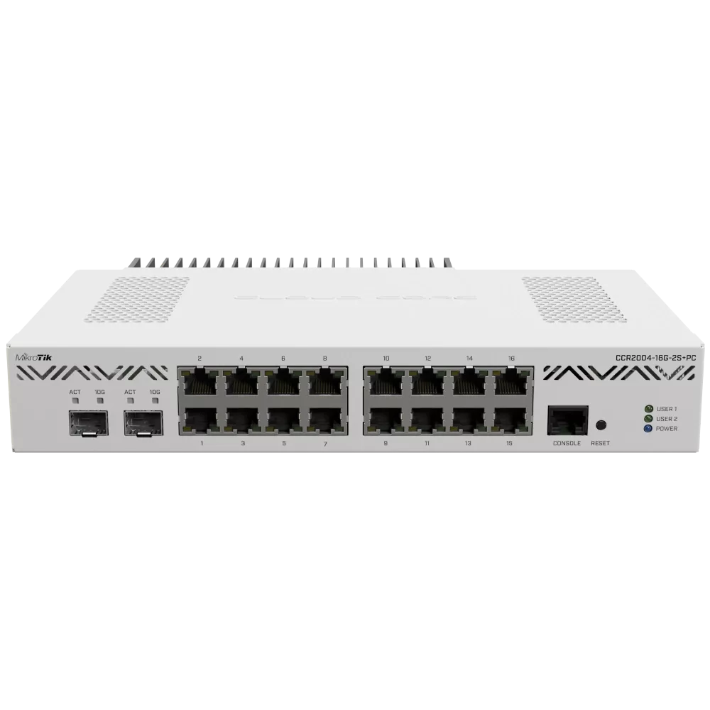 Маршрутизатор MikroTik CCR2004-16G-2S+PC