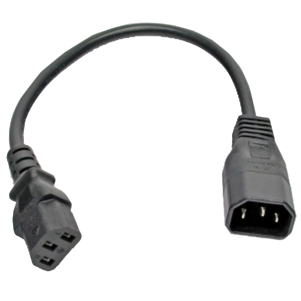 Шнур живлення Kingda С13-C14, 0.3 м, 0.75 мм2