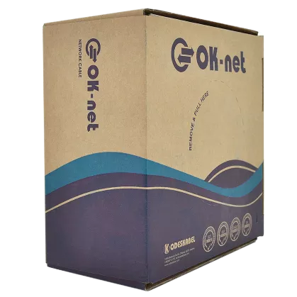 Кабель для зовн. робіт, з жилами живлення, 305 м OK-Net КПП-ВП (100) 4*2*0,51+2*0,75 мм2 (U/UTP-cat.5Е)