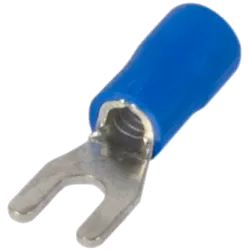 Ізольований наконечник вилковий 0.5-1.5 кв.мм, синій E.NEXT e.terminal.stand.sv.1,25.5.blue