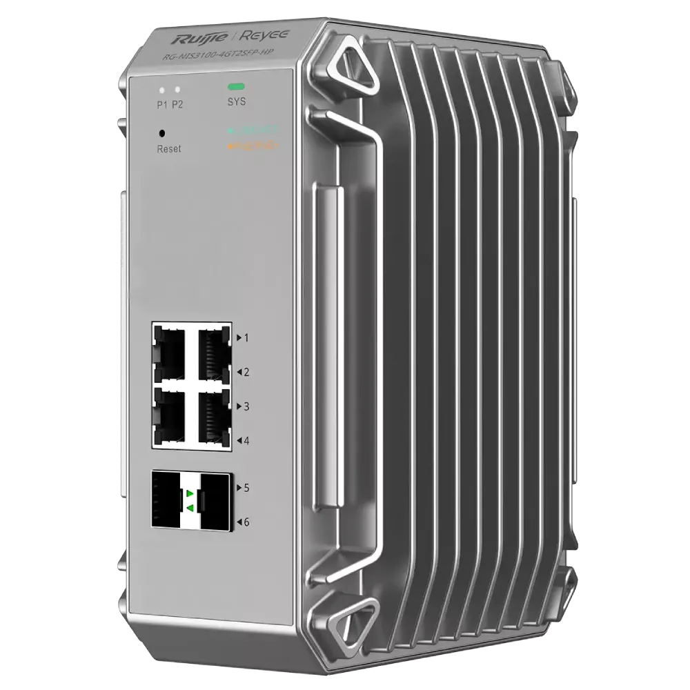 Комутатор 6 портів керований Ruijie RG-NIS3100-4GT2SFP-HP IP40