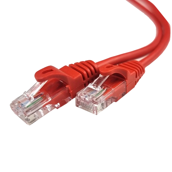 Патч-корд червоний 0.5м UTP CAT5e