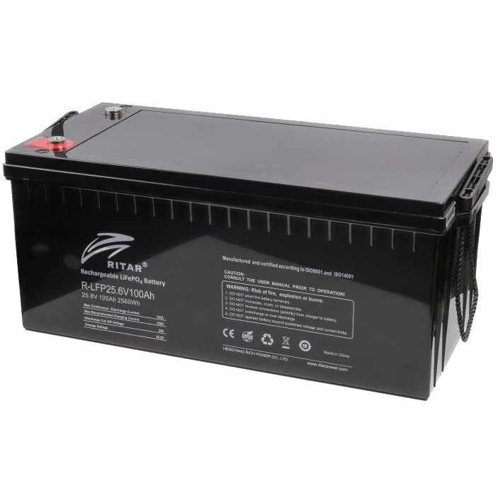 Акумуляторна батарея з bluetooth та підігрівом Ritar LFP25.6V100AH