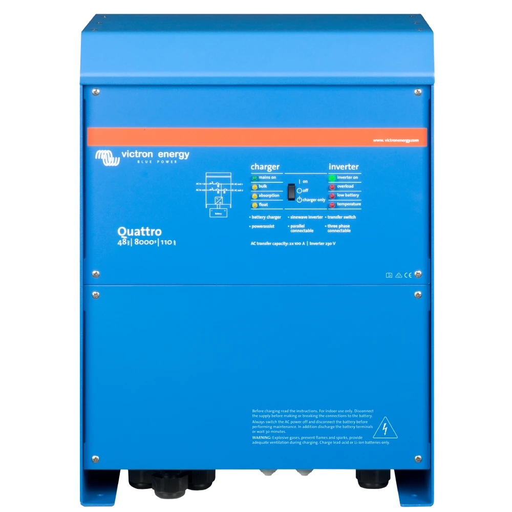Інвертор VictronEnergy Quattro 48/15000/200-100/100 однофазний