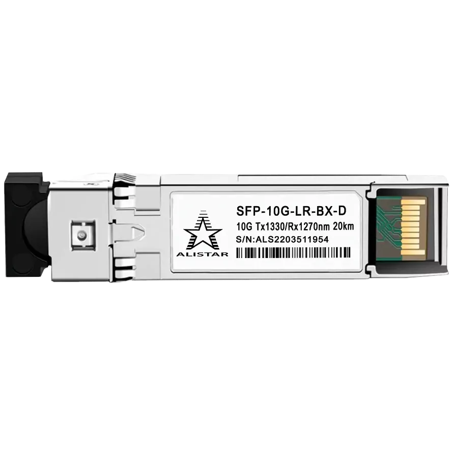 Модуль ALISTAR SFP-10G-LR-BX-D SFP+ 10G BASE-BX 1SM WDM LC 20KM TX1330/RX1270nm DOM