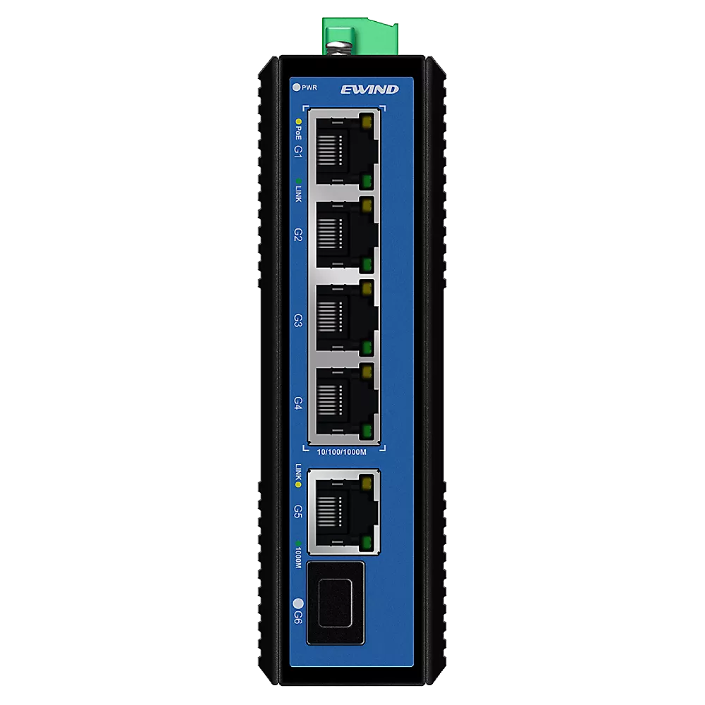 Комутатор 6 портів некерований Ewind EW-PIS1806F-4GE PoE