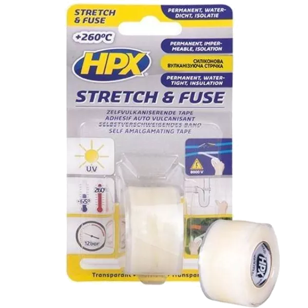 Стрічка силіконова вулканізуюча HPX SI2580 Stretch&Fuse 25мм х 1.8м