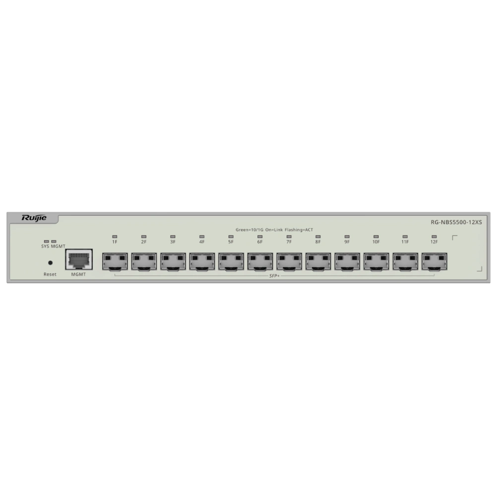 Комутатор 12-портовий 10G SFP+ керований L3 Ruijie Reyee RG-NBS5500-12XS