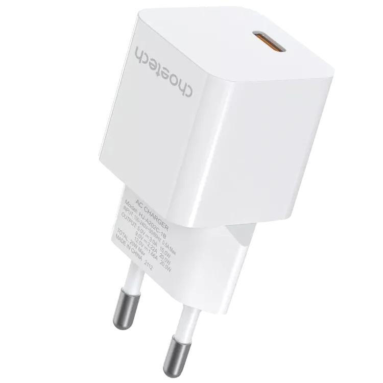 Адаптер Choetech PD5010 mini White PD20W GAN USB-C