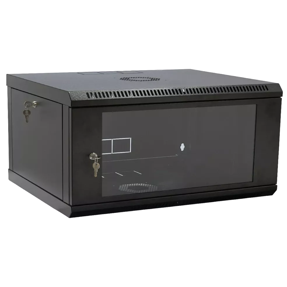 Шафа 19" 4U 600x400x284мм акрилове скло, чорний