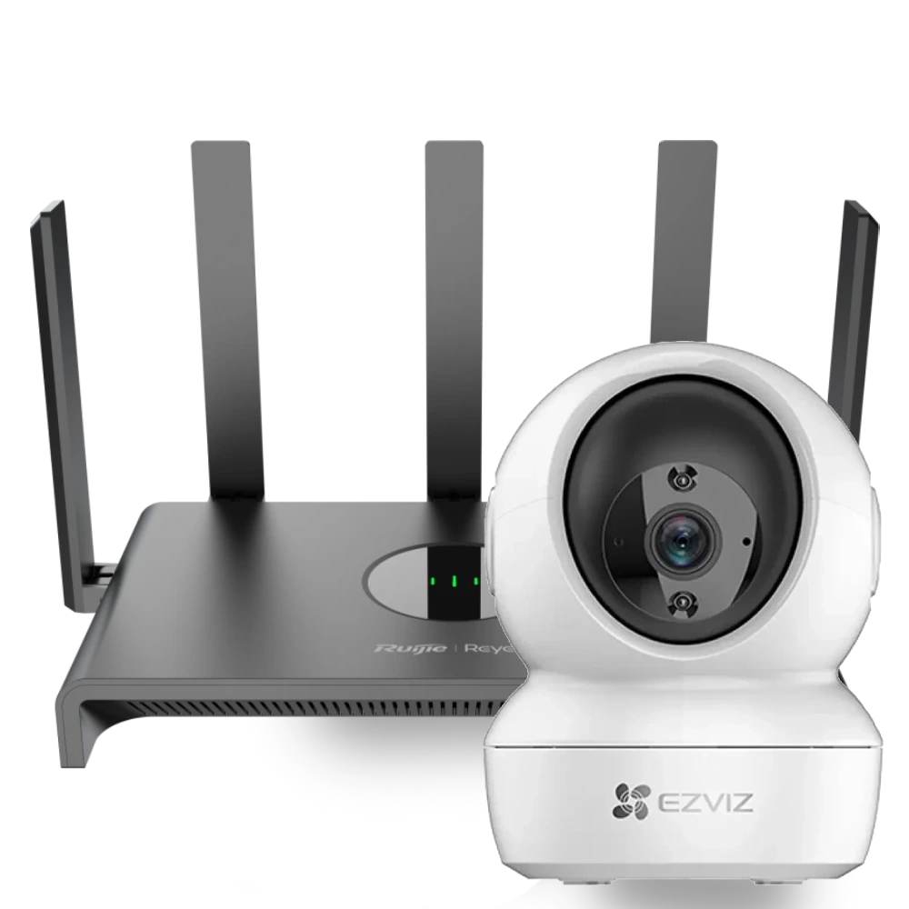 Комплект Ezviz CS-H6c (4MP,W1) + Reyee RG-EW1300G