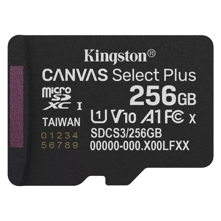 Карта пам'яті Kingston microSD 256GB C10 UHS-I A1 V10 R150MB/s