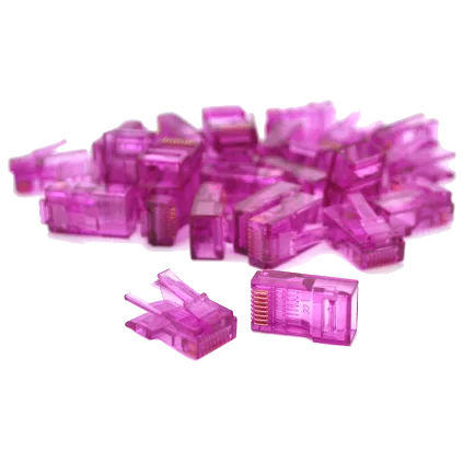 Конектор Ritar RJ-45 8P8C UTP Cat-5 (100 шт/уп.) Q100 Violet