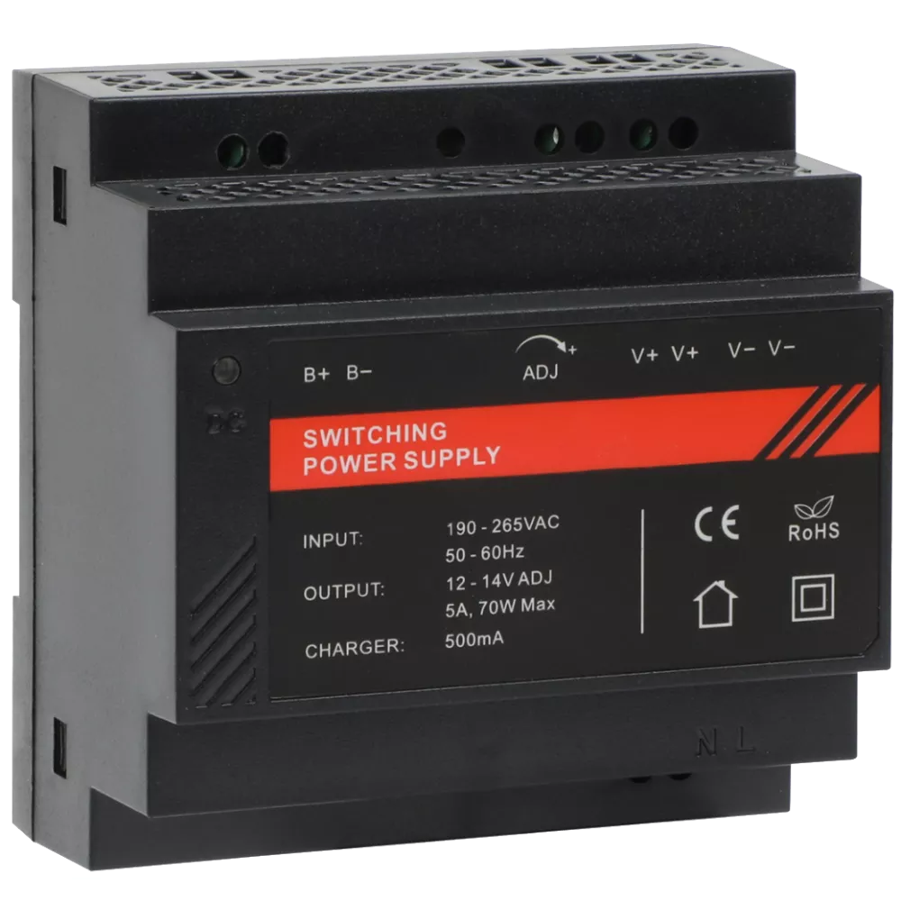 Блок живлення на DIN рейку DR12060-02B 12V/5A